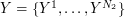 $ Y = \{ Y^1, \dots, Y^{N_2} \} $